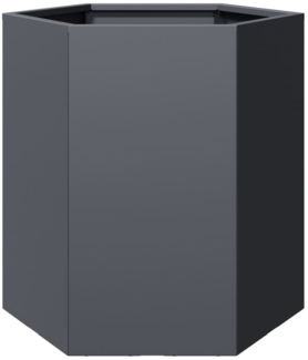 vidaXL Pflanzkübel Anthrazit Sechseckig 46x40x45 Stahl 851112