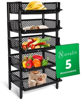 Novaliv Regal -, 5-tlg, 5x Steckregal Kunststoff