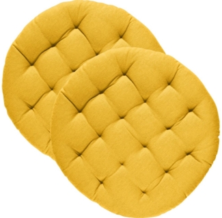 REDBEST Stuhlkissen Stuhlkissen "Tulsa" 2er-Pack, Uni