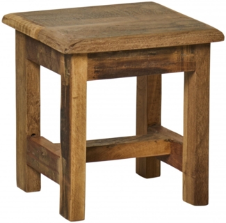 Ib Laursen - Kleiner Hocker Holzhocker Beistelltisch Schemel UNIKA Holz 21037-30