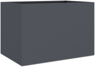 vidaXL Pflanzkübel Anthrazit 62x40x39 cm Stahl 841597