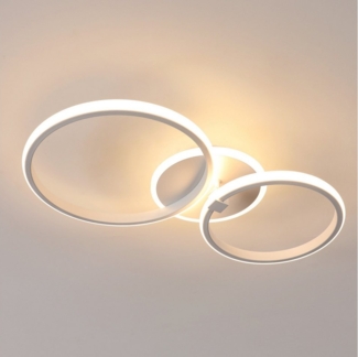 Goeco LED Deckenleuchte LED Acryl Deckenleuchte, 42W Energiesparlampe, LED fest integriert, schlichtes Design, 3000K
