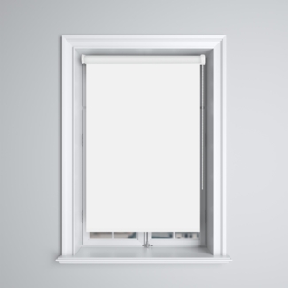 Thermorollo ( 80x150cm / Weiß ) Verdunkelungsrollo ohne Bohren - Klemmfix - Sichtschutz Hitzeschutz, Tür / Fenster - Wandmontage Deckenmontage