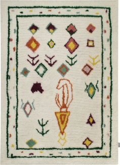 Morgenland Wollteppich - Moroccan Mystique - rechteckig - 170 x 120 - Bunt