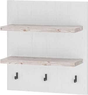 Home affaire Küchenregal Florenz, Wandboard in Pinie Weiß, Hängeregal, Wandregal, im Landhausstil, Breite 60 cm, 28 mm starker Ablageboden