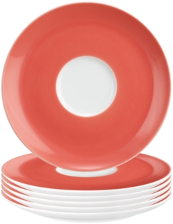 Seltmann Weiden Liberty Pure Colors Kombiuntertasse ø 16 cm 6er Set - Flamingo Red