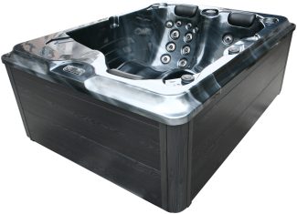 Outdoorwhirlpool FIJI Pearl Shadow Grau inkl. Abdeckung - 210 x 160 x 80 cm