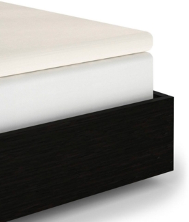 Heckett and Lane Spannbettlaken Elementi Topper, Mako-Satin, Gummizug: an den Ecken, (1 Stück), Laken aus 100% Baumwolle, hochwertiges Mako-Satin, Betttuch ab 90x200