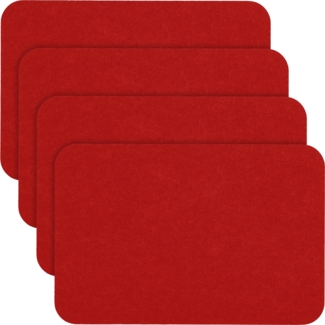 Erwin Müller Platzset Filz-Tischset "Beja" 4er-Pack, Uni