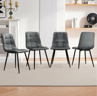 HOMELUX 4-Fußstuhl Esszimmerstühle Küchenstuhl 4er Set Essstühle mit Rückenlehne (Set, 4 St), Kann für private oder gewerbliche Zwecke genutzt werden, bis 110 kg