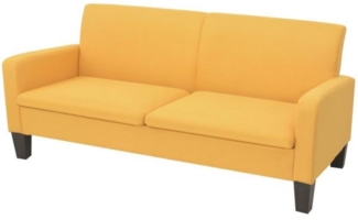 vidaXL 3-Sitzersofa 180 x 65 x76 cm Gelb 244713