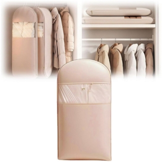 Coonoor Kleidersack Platzsparende hängende Kleidertasche Kleiderschrank-Organizer (1 St) Kompressionsreißverschluss, große Staubschutzhülle für Daunenjacken
