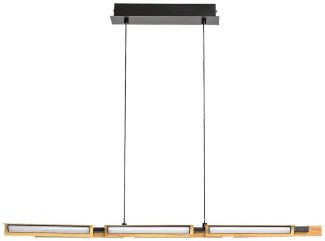 Rabalux 72045 LED Hängeleuchte REMIEL 30W Metall mattschwarz, Kunststoff weiß 3000K B:79cm H:120cm