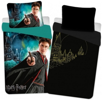 Harry Potter Bettwäsche Harry Potter Wizard Glow Bettwäsche 140×200 cm, 70×90 cm, 100% Baumwolle