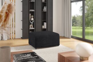 Polsterhocker Designerhocker Hocker MEGAN in Stoff Poso Anthrazit
