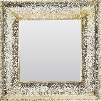 Wandspiegel gold quadratisch 60 x 60 cm PLERIN