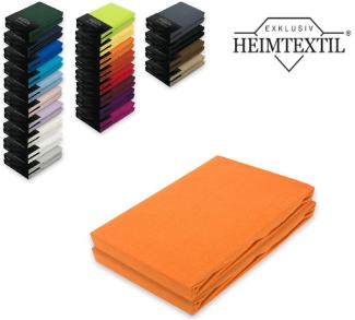 Marke Jersey Spannbettlaken Doppelpack 140 - 160 x 200 cm Terrakotta
