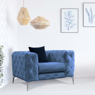 Ohrensessel, 'Como', 70 x 90 x 108, Blau