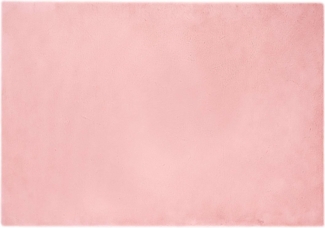 vidaXL Kunstfell Hasen Teppich Olite Rosa 140 x 200 cm Polyester 42021703