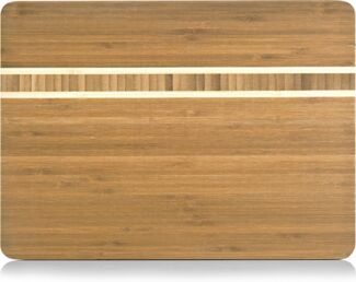 ZELLER 25236 Schneidebrett aus Bambus, ca. 34 x 25 x 1,6 cm