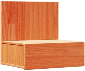 vidaXL Nachttisch Wachsbraun 42 x 32,5 x 40 cm Massivholz Kiefer 873497