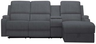 OTTO home Ecksofa NAPORI Multimediasofa, 3er Kinosessel XXL, L-Form, Cord, Kinosofa mit Relaxfunktion, Getränkehalter, Staufach und Staukasten