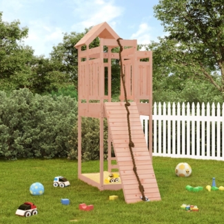 vidaXL Spielturm mit Kletterwand Massivholz Douglasie 3156875
