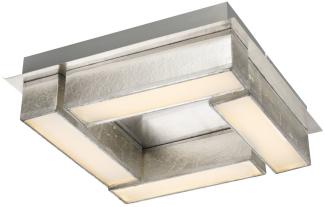 LED 12 Watt Decken Deckenleuchte Leuchte 40cm Stoff Lampe Textil Silber 15188-12D