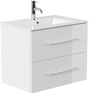 Badmöbel Firenze 70 SoftClose weiss hochglanz : Weiss hochglanz