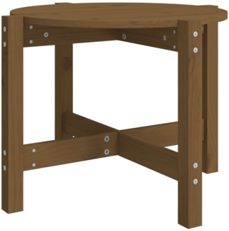 Couchtisch, Sofatisch Honigbraun Ø 62,5x45 cm Massivholz Kiefer