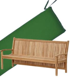 Bankauflage 180 cm x 50 cm für Gartenbank Pescara - grün