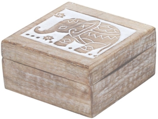 Marrakesch Orient & Mediterran Interior Aufbewahrungsbox Orientalische kleine Aufbewahrungsbox mit Deckel Awa Box 17cm, Handarbeit