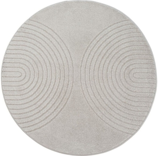 the carpet Teppich Elisa, rund, Höhe: 12 mm