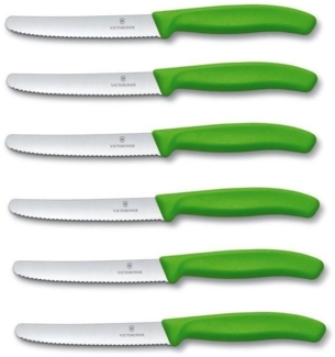 Victorinox | Tafelmesser Swiss Classic Set | ergonomischer Griff | rostfreier Edelstahl | spülmaschinengeeignet | Farbe: Grün