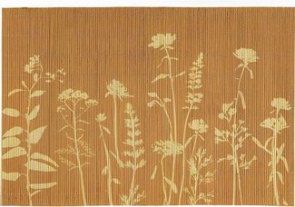 Macosa Home Platzset Tischset 4 STK. Bambus Senfgelb, Terracotta oder Mintfarben 45 cm, (rechteckig Platzdeckchen, Tisch-Unterlage Tischset), eckig Platzsets Tischdeko Tischmatte Platzmatte