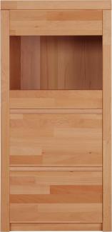 Home affaire Vitrine Silkeborg schöne grifflose Optik, teilmassiv