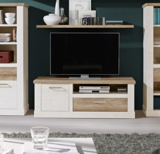 Lowboard TV-Unterschrank pinie weiß eiche antik 139cm