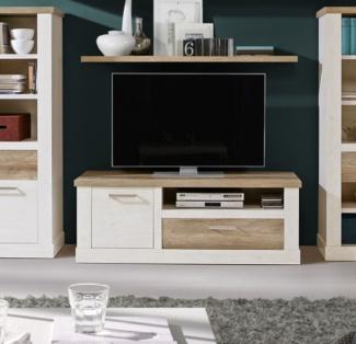 Lowboard TV-Unterschrank pinie weiß eiche antik 139cm