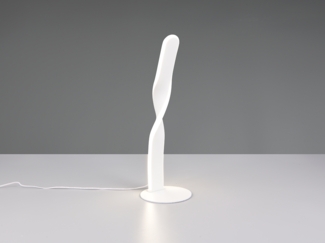 LED Tischlampe GINKO, Metall Weiß, Höhe 40,5cm