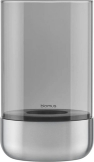 Blomus 67309 Windlicht CALMA M Edelstahl matt Smoke NEUHEIT