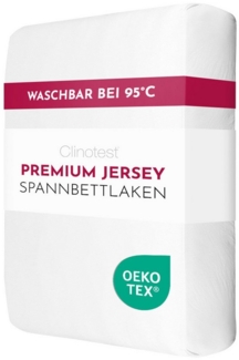 Clinotest Spannbettlaken Kinderbett 70x140 cm, bis 95°C waschbares Jersey, 100% Baumwolle, Gummizug: rundum elastisch ohne auszuleiern, (1 Stück), Bettlaken für Kindermatratzen und Topper bis 10cm Höhe