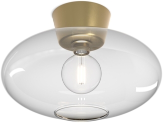 Belid Bullo XL Deckenleuchte messing klar 38cm E27