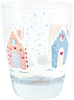 Greengate Glas Laura homes Wasserglas dusty blue 0,3 l, Glass