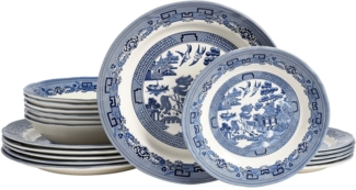 CreaTable Teller-Set China Town, Teller Set 18-tlg (18-tlg), 6 Personen, Steingut, Fernöstliche Kultur