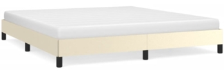 vidaXL Bettgestell Creme 180x200 cm Kunstleder 346918