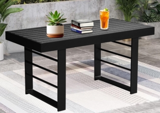 MeXo Gartenlounge-Set Gartenmöbel Set Aluminium Loungeset für Terrasse Balkon, (Esstisch, 1-tlg, 1×Tisch), wetterfest Gartentisch Balkontisch Loungetisch Kaffeetisch