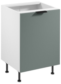 ROYAL24_MARKT Unterschrank - Praktischer Stauraum für kleine und große Küchen (Küche Unterschrank, 1-St, Premium - Sorento Weiß Grün) Feinste Qualität - Modern - Zeitlos.