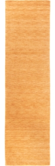 Morgenland Gabbeh Teppich - Softy - Uni - läufer - 300x80 - Scala-Gold