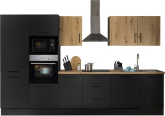BASIC by Balculina Küchenzeile Turin, Breite 340 cm, wahlweise mit E-Geräten