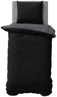 One Home Bettwäsche Doubleface, Satin, 2 teilig, Uni Wende, kühlend weich Sommer, Normalgröße